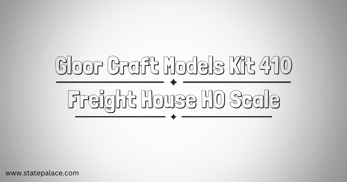 Gloor Craft Models Kit 410 Freight House HO Scale